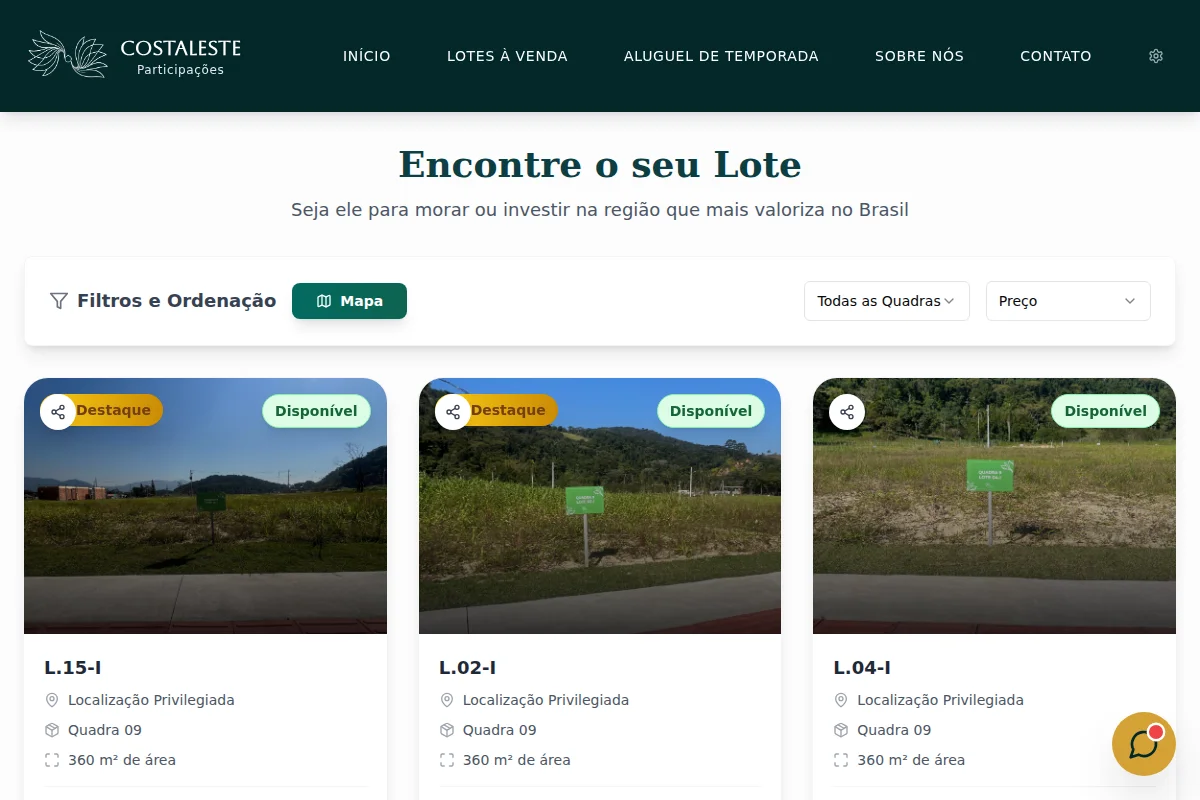 Screenshot de Grupo Costa Leste