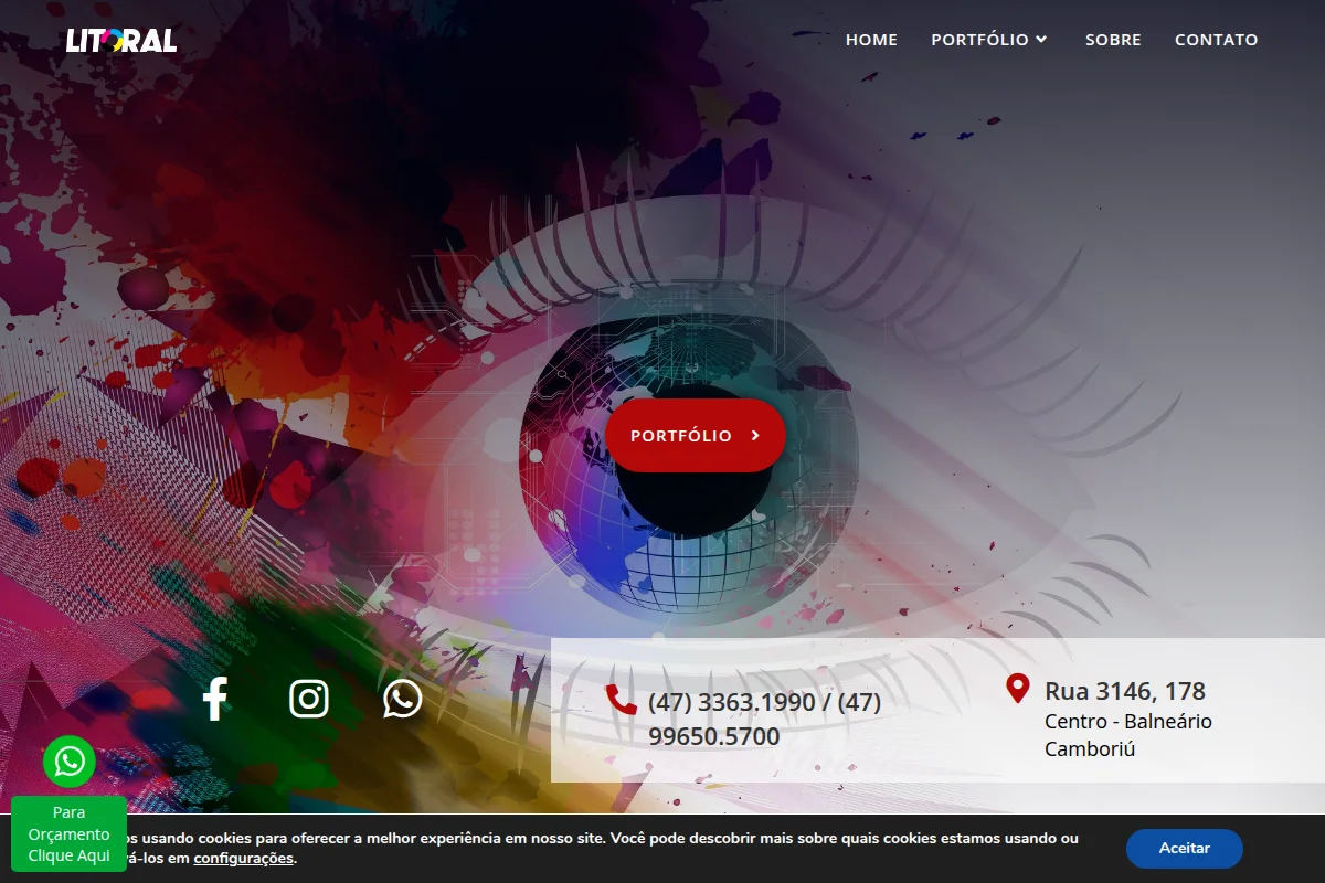 Screenshot de Litoral Comunicação