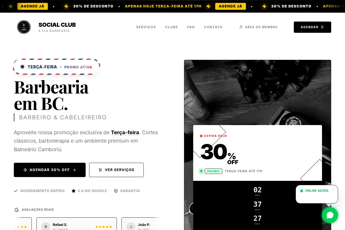 Screenshot de Orestes Cabeleireiro