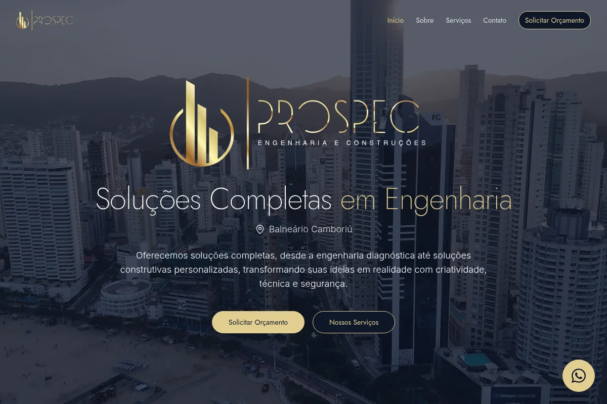 Screenshot de Prospec Engenharia